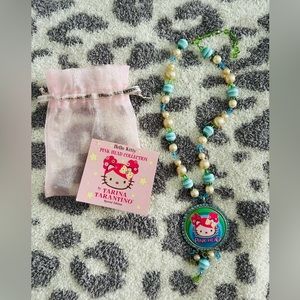 Tarina Tarantino pink head necklace
